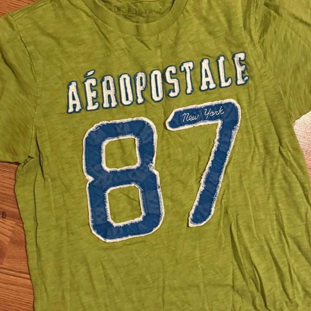 Aeropostale 87 Lime Green Knit Top‎ Size S NWOT Y2k 2000’s Classic - Picture 2 of 6